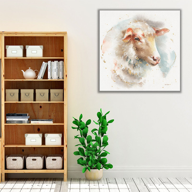 «Farm Friends IV», reproduction d'art sur toile, H 16 po x l 16 po
