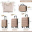 Ensemble de valises en plastique Hardshell - Valises légères et durables avec deux roulettes pivotantes, tailles de bagage à main et pour bagages-129238859