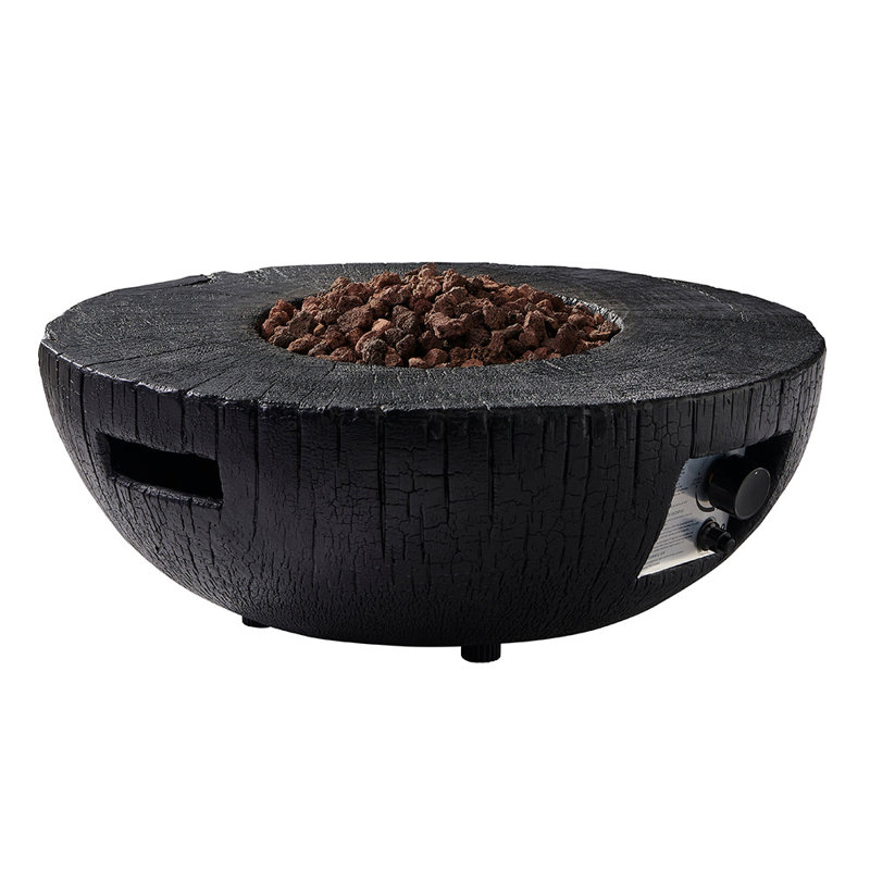 Tosun Round Concrete Natural Gas Smokeless Fire Pit