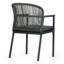 Ensemble de 2 chaises de salle à manger d'extérieur Bina avec dossier en rotin synthétique tissé à la main-1468825057-1468824607