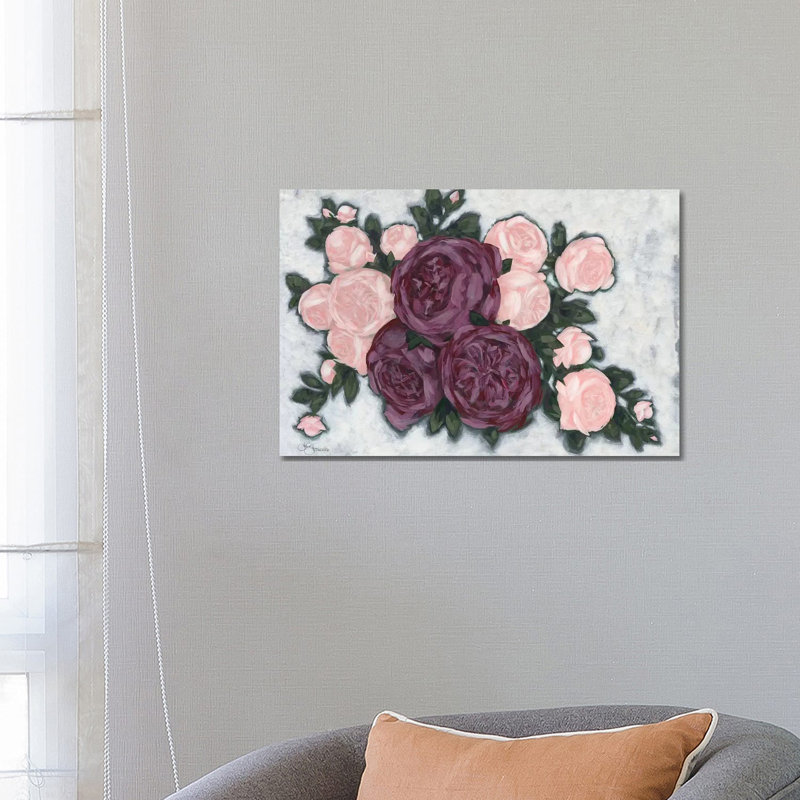 English Roses - Wrapped Canvas Painting, 66.04 cm H x 45.72 cm W x 1.91 cm D