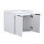 Meuble-lavabo à portes de 36 pouces avec lavabo et petites tablettes de rangement