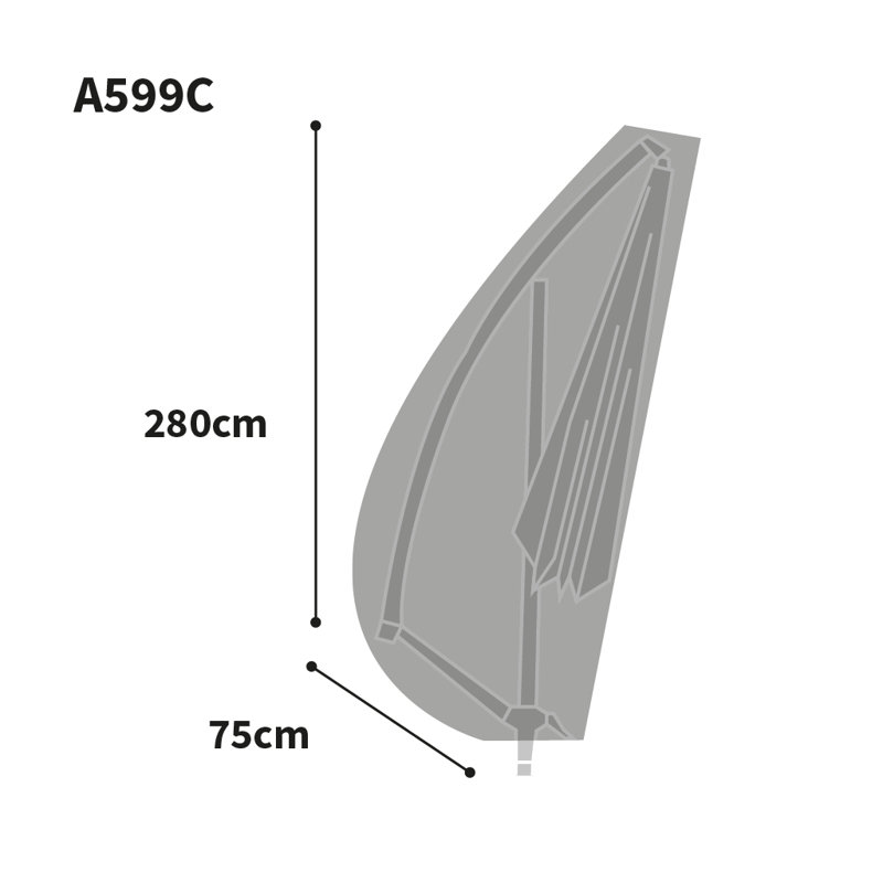 All-Weather Outdoor Parasol Cover