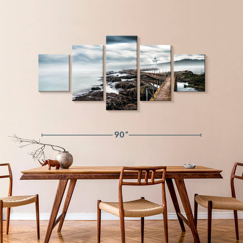 Grand Marais Lighthouse, 42" H x 92" W
