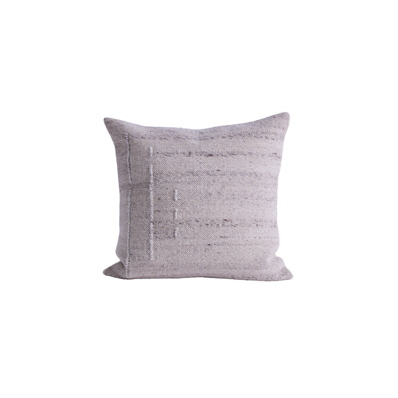  Woven Fibre Square Cushion – 20"x20" Height Indoor Pillow, JUNIPER