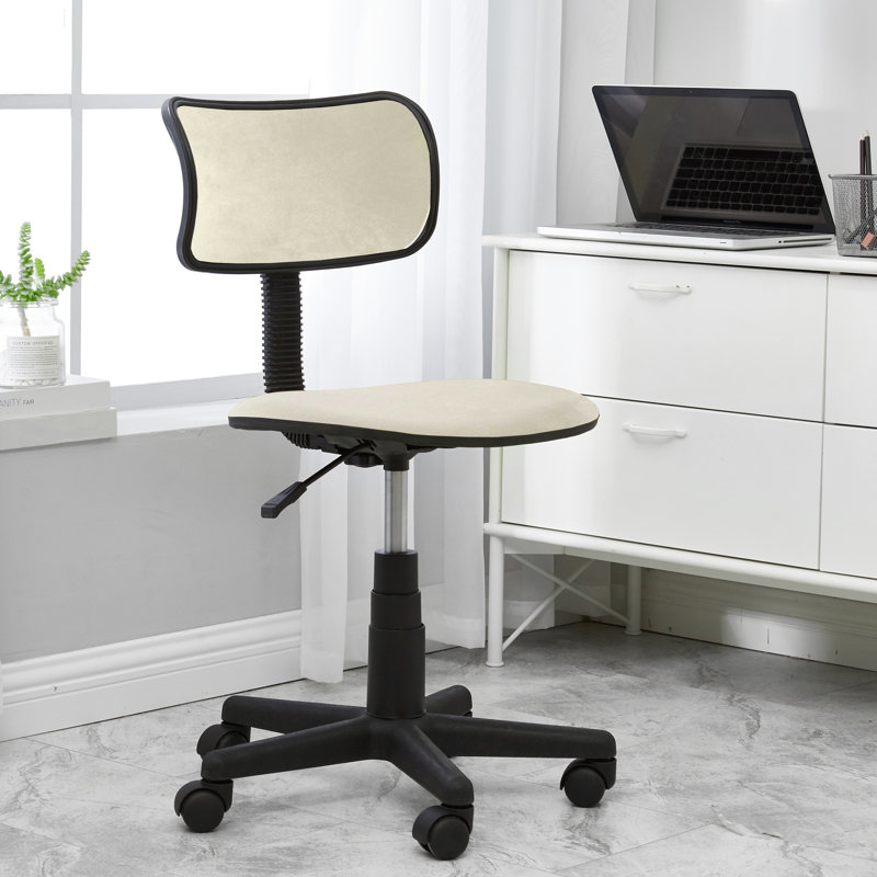 Bodmin Task Chair, Ivory, Velvet