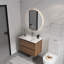 Meuble-lavabo mural simple avec lavabo en céramique-261781409-261781410