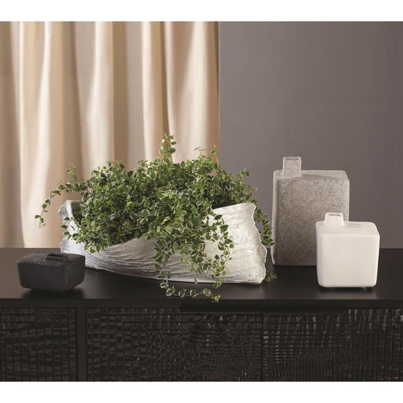 Ceramic Decorative Bowl, Matte Black