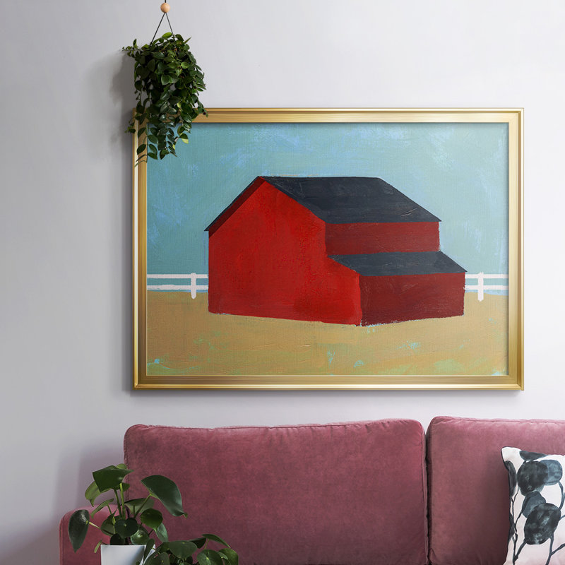 Big Red One II, reproduction d'art sur toile, Or, H 26 po x l 38 po x P 1,5 po