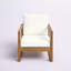 Chaise longue d'extérieur en bois d'acacia avec coussins Azeglio-1333572538-1333572537