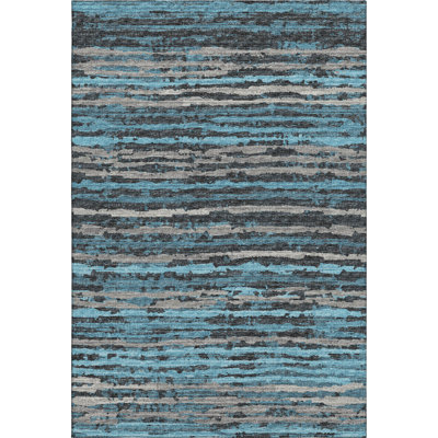 Premium Machine Washable Freixa AMF75 Peacock Rug
