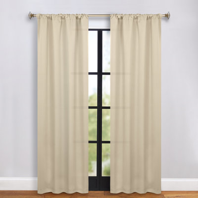 Moriah Millendon Solid Modern Polyester Rod Pockets Room Darkening Curtain Pair