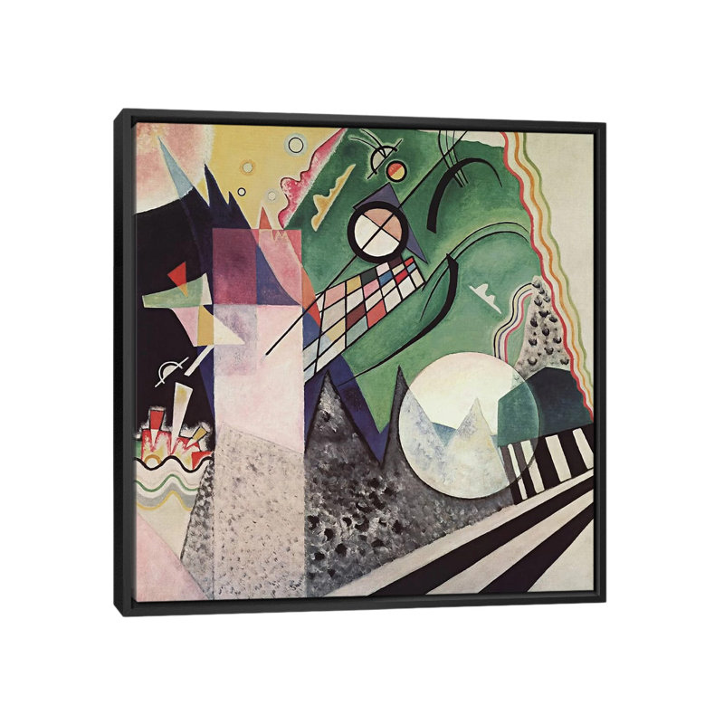 "Composition" par Wassily Kandinsky, reproduction d'art sur toile, H 18 po x l 18 po x P 1,5 po, Toile avec cadre noir