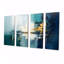 Golden Horizon Indigo Blue Gold - ensemble d'art mural abstrait 4 pièces-131341273