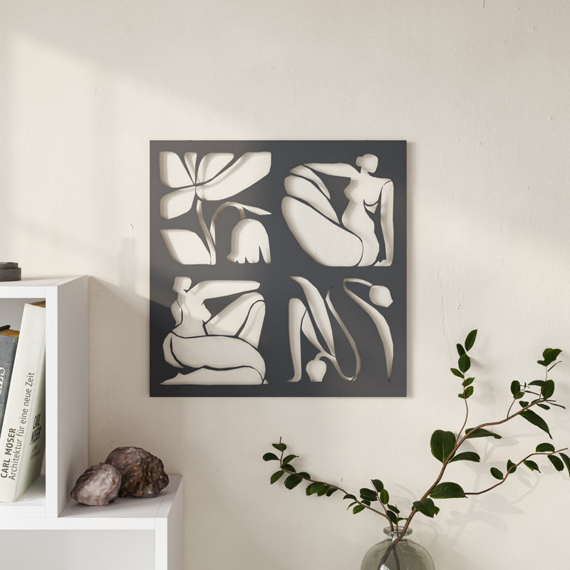 Abstract Wall Decor on Metal