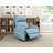 Glider Recliner Chair With Swivel Motion Leather Upholstery Solid Wood Comfort Luxury Living Room Furniture 1Pc