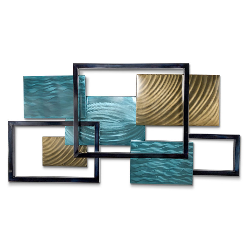 Handmade Modern Abstract Wall Decor on Metal