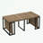 Extendable Dining Table with sturdy metal legs-117584050