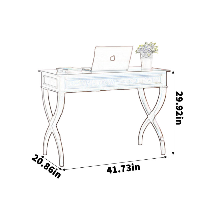 Un bureau en bois de chêne massif