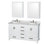 Sheffield 60" Double Bathroom Vanity Set with Mirror