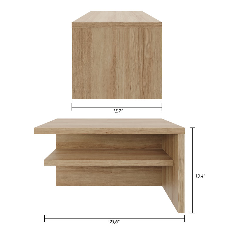Abigeal Extension Nightstands, Set of 2, Brown