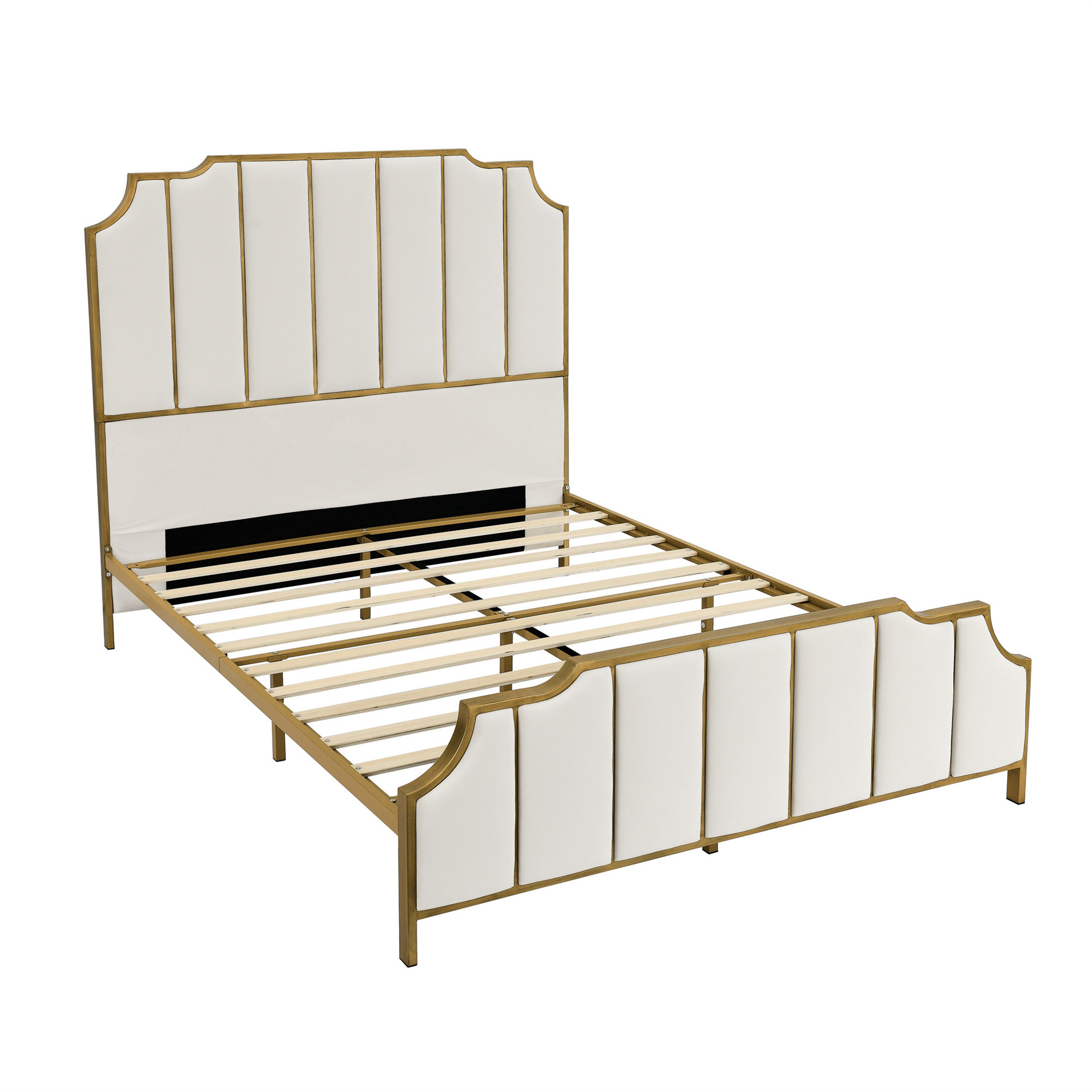 Mercer41 Platform Bed & High Headboard With Wood Slat Support - Wayfair ...