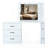 Vanity Desk with 5 Storage Drawers