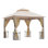 9,7 pi L 9,7 pi. D Pavillon de jardin en acier