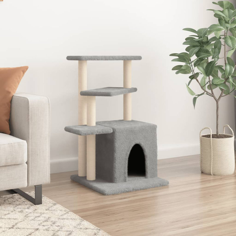 83.5cm H Cat Tree, Light Grey