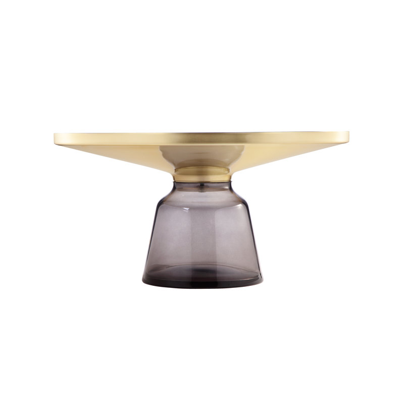 Gbelinda Coffee Table Gray Glass, Gray