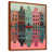 Toile avec cadre flottant brun