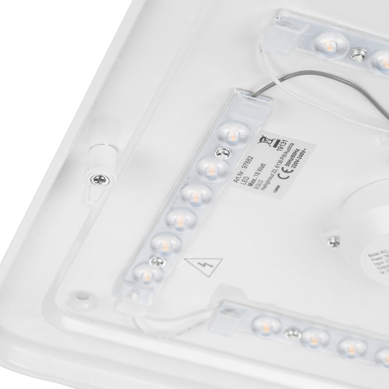 Crenata LED Flush Mount, 7cm H x 33cm W x 33cm D
