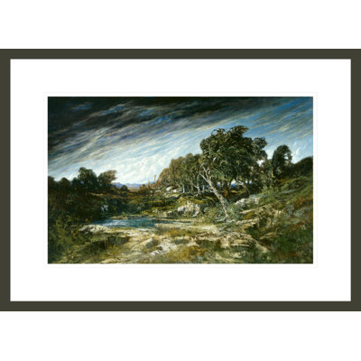 «The Gust of Wind» par Gustave Courbet, impression giclée encadrée