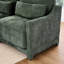 Trois places en tissu chenille, 3 options mobiles, coussin lombaire, base en bois, design simple et épuré avec repose-pieds, ergonomique pour le confort, coussins en éponge, élégant