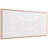 Symmetrical Harmony Heavily Textured Hand Painted White Framed Canvas Wall Art