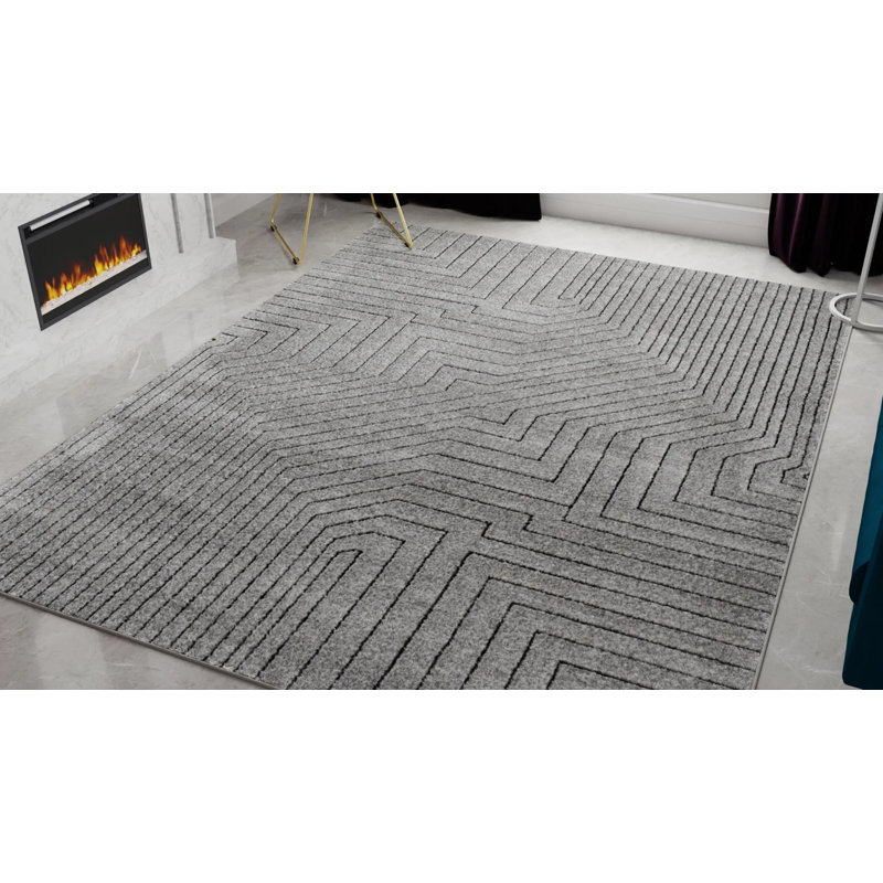 Neace Contemporary Online Area Rug, Rectangle 2' x 4'