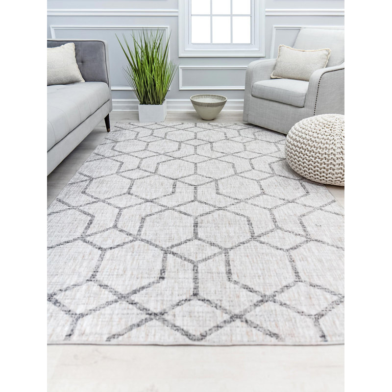 Tapis gris Celestia, Rectangle 5 pi 3 po x 7 pi