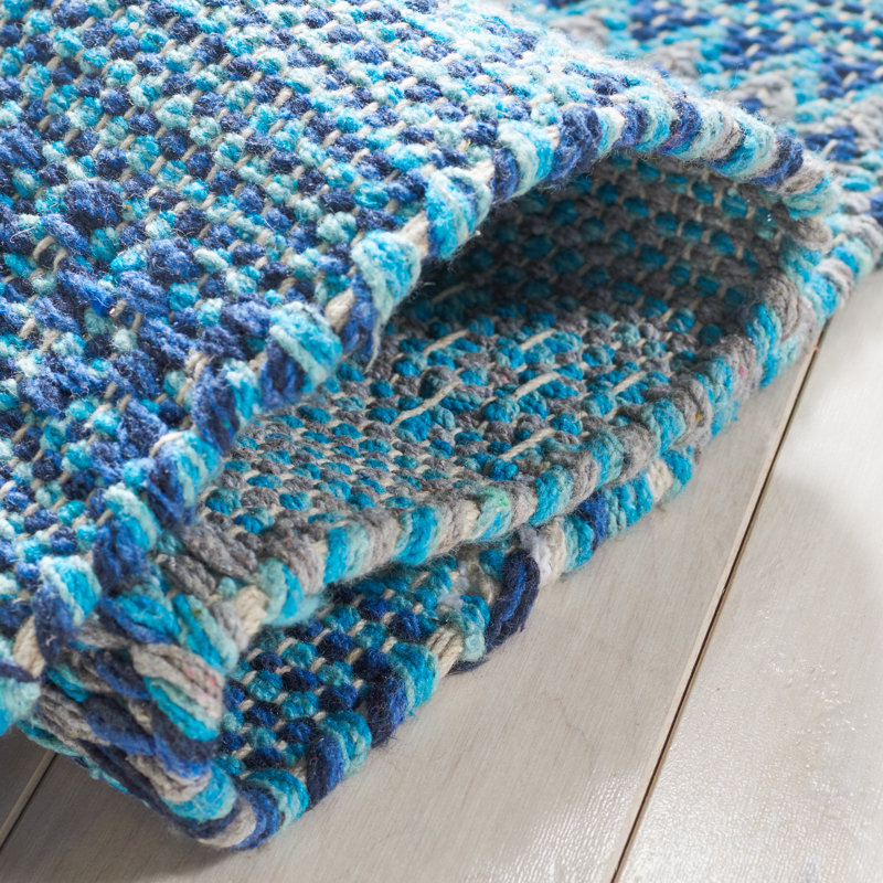 Montauk Flat Weave Cotton Striped Rug, Rectangle 6' x 9'