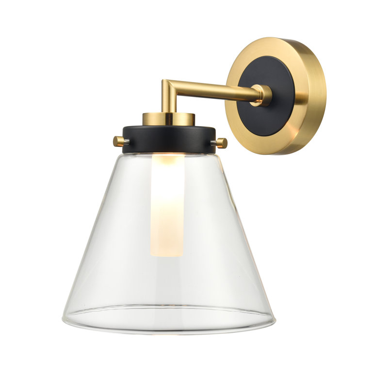 Albaraa Wall Bracket, Black/Brass