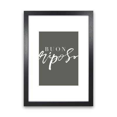 Buon Riposo - Print