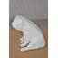 Statue de chiot en résine blanche J'Ziah blanc, taille: 9 po x 6 po x H 7 po