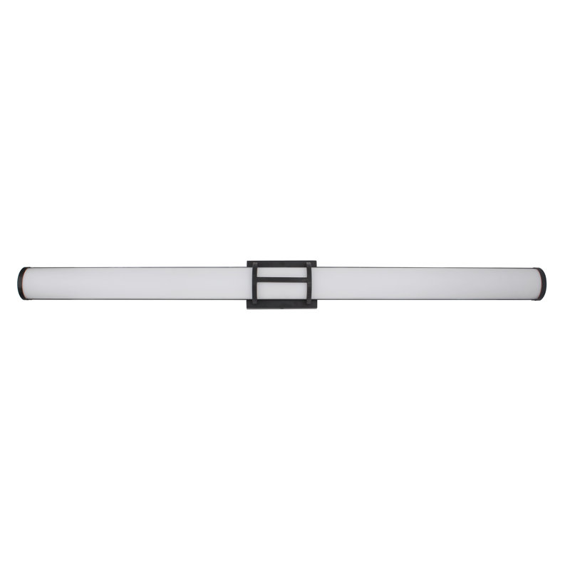 Caolin Dimmable LED Bath Sconce, Matte Black, 52W LED