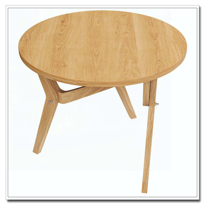 Table basse ronde 2-en-1 avec transformateur