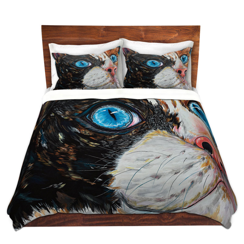 Ensemble de housse de couette en microfibre DiaNoche par Patti Schermerhorn - Cat In Color