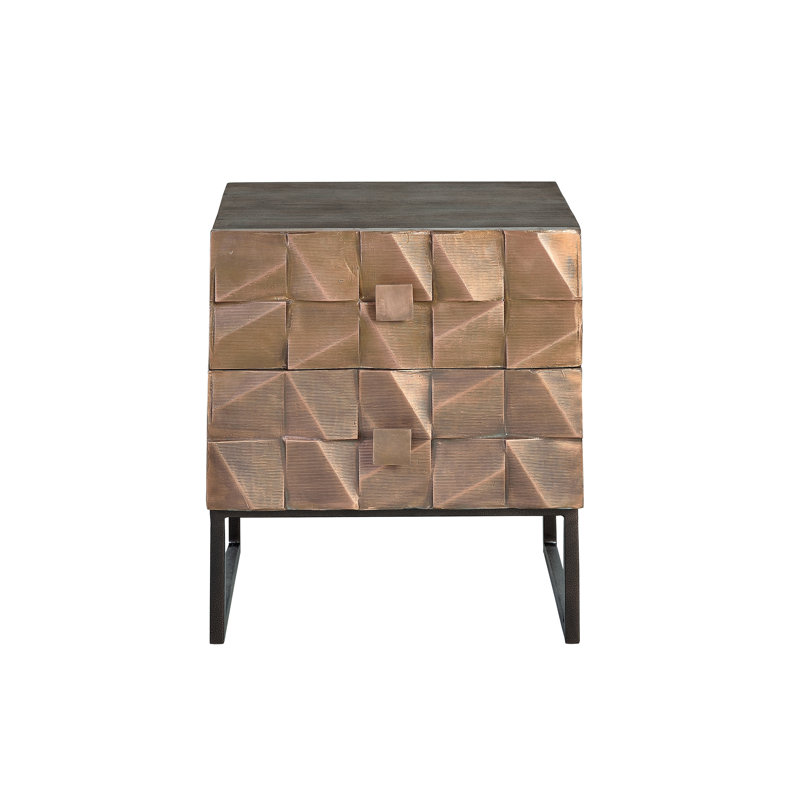 Cotati 50cm W Manufactured Wood Bedside Table