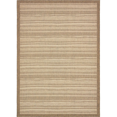 Outdoor Veranda Area Rug Mushroom Color