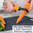 Deiss Pro Swivel Vegetable Peeler - Sharp Durable Stainless Steel Peeler With Easy Non-slip Orange Hand Grip-86856952