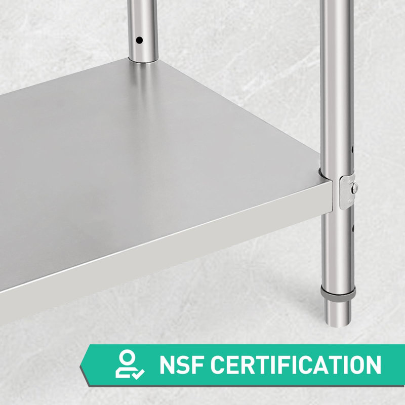 Stainless Steel Adjustable Height Commercial Work Table