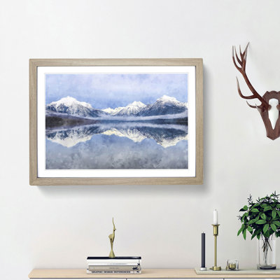 Lake Mcdonald in Montana - Picture Frame Painting Print