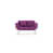 100 % polyester mauve est en rupture de stock sélectionné